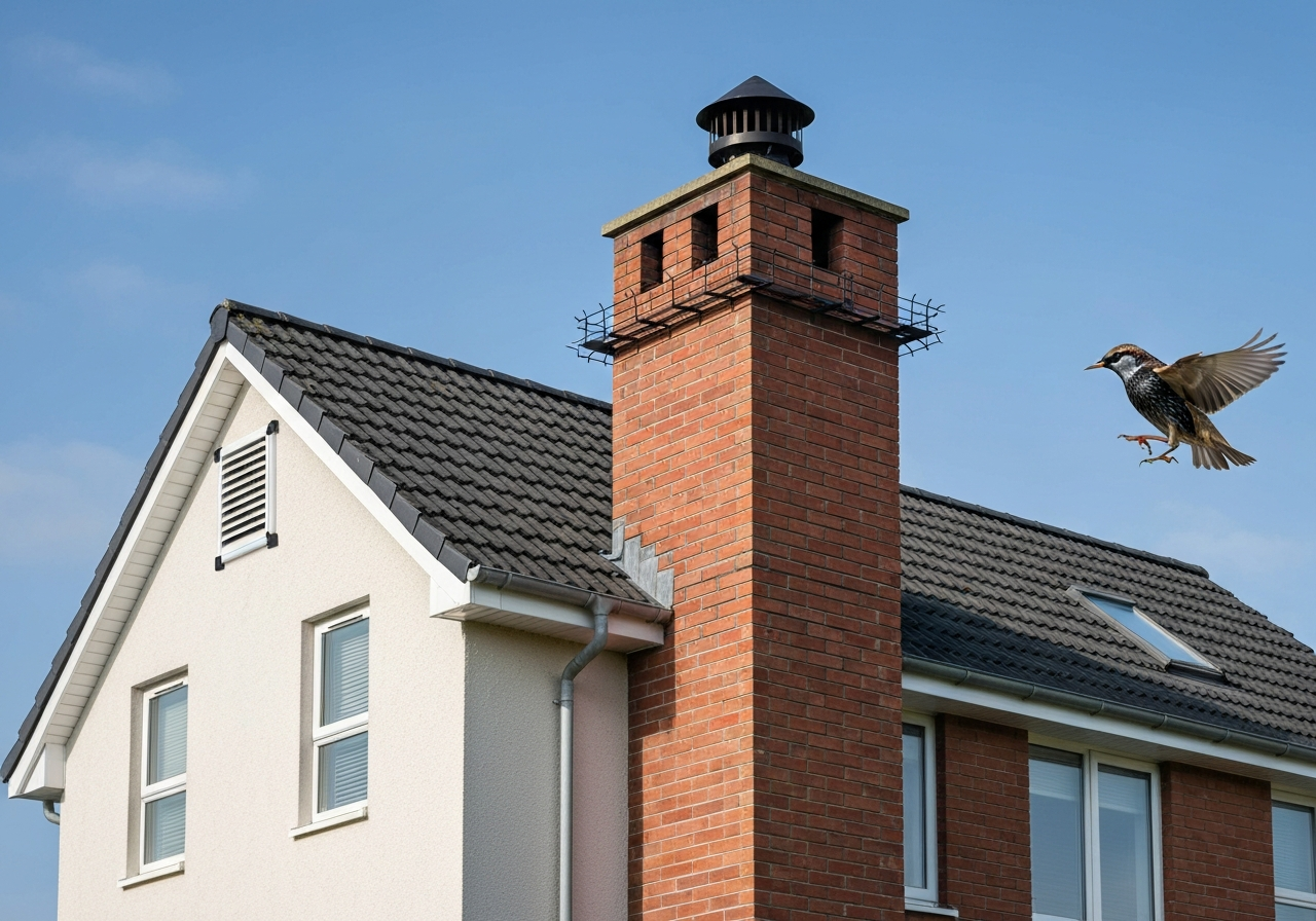 bird proofing chimneys and dryer vents